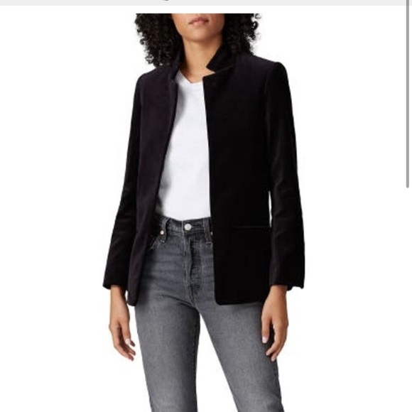Zadig & Voltaire Black Volly Velours Velvet
Open Blazer - Picture 1 of 16